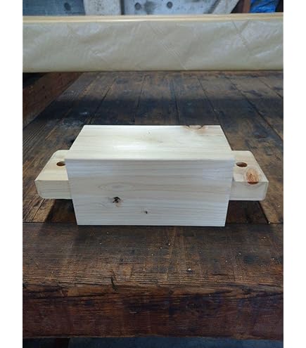 Amazon.co.jp: 神輿用肩当て木（片耳タイプ・丸棒対応ミゾあり・塗装